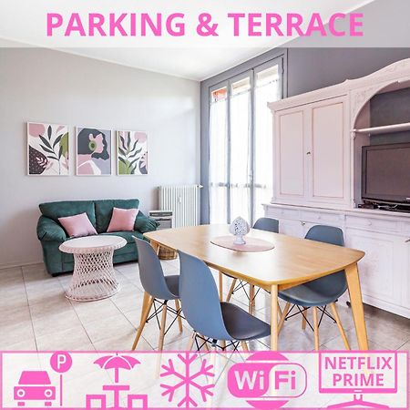 Parking & Terrace - Large 90 Mq - Self Check-In & Remote Access Lägenhet Como Exteriör bild